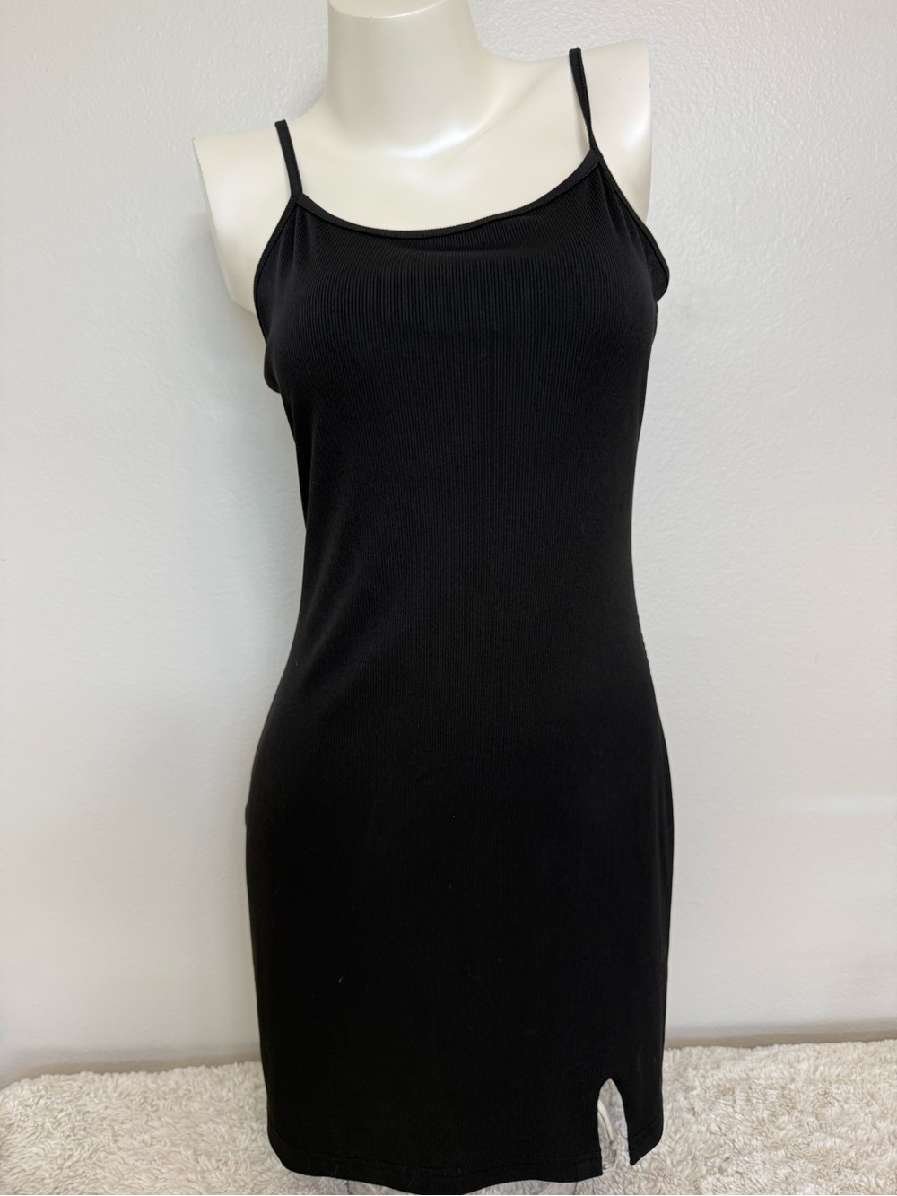 Classic Black Spaghetti Strap Slip Dress